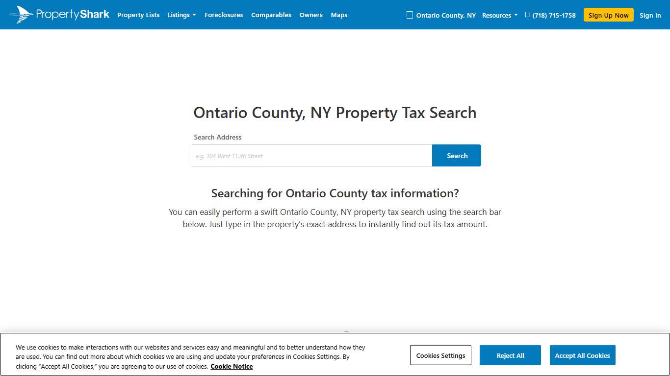 NY Property Tax Search | PropertyShark